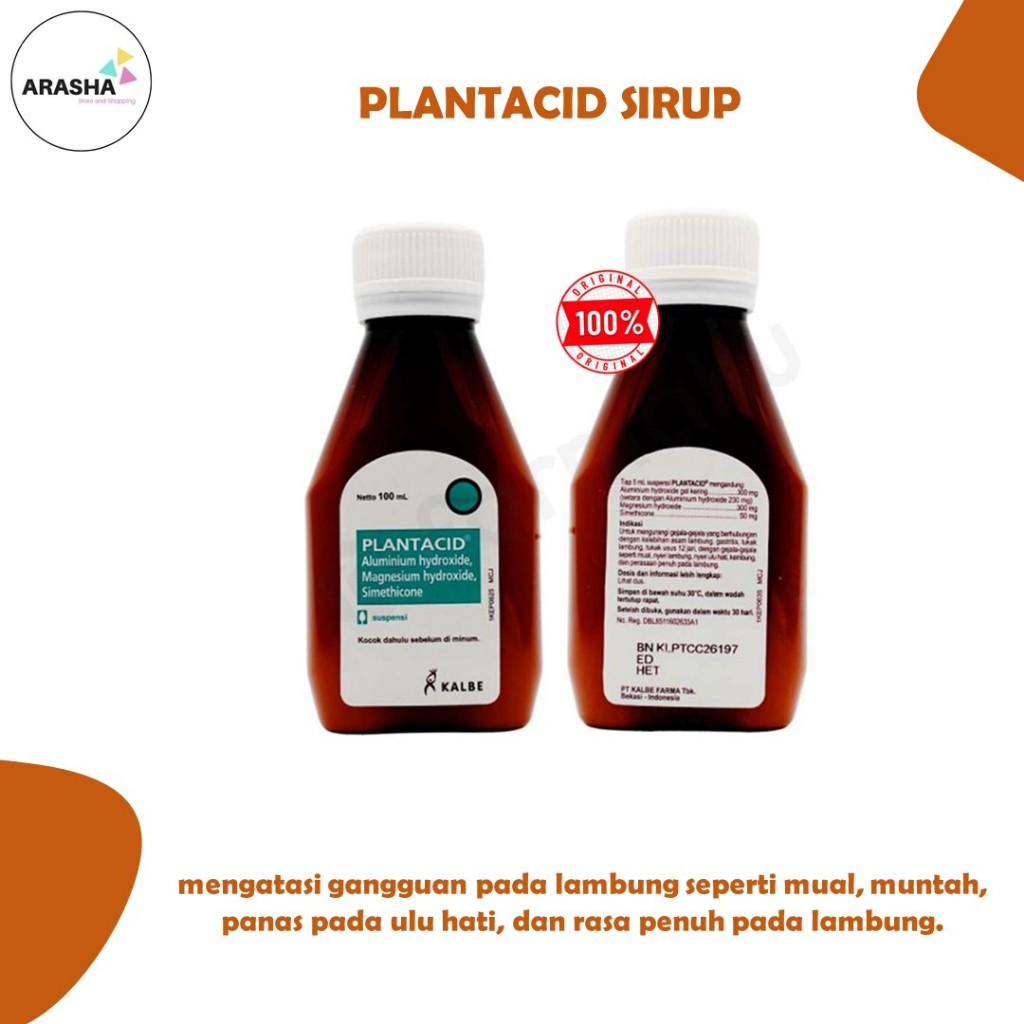 PLANTACID SIRUP 100 ml - Obat Asam Lambung