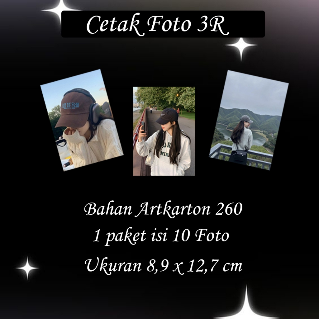 Cetak Foto Custom Ukuran 3R 1 Paket Isi 10 Foto FULL Berkualitas dan Tahan Lama Bisa COD