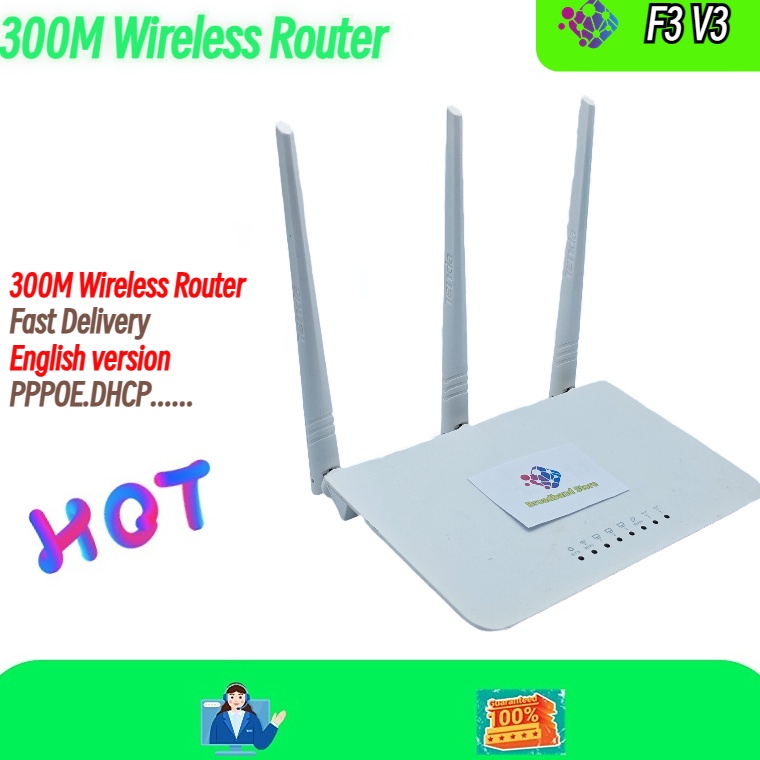 KODE O9U Tenda 3M Wireless Router BEKAS F3 V3V6 English Firmware Version