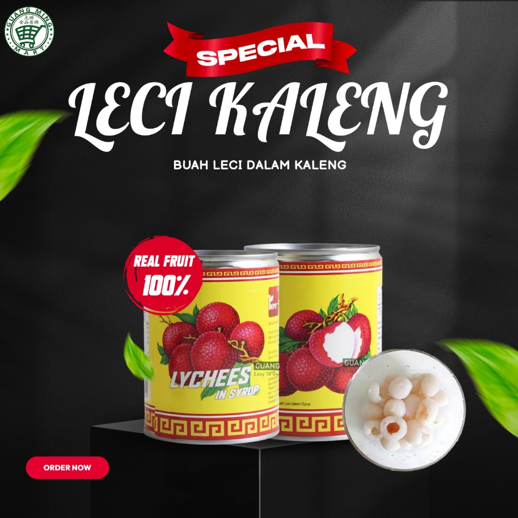 

IKPS LECI KALENG RED BOAT BRAND LYCHEES IN SYRUP - BUAH LECI SIRUP