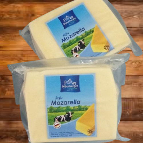 

Keju Mozarella Oldenburger 200 Gram Enak Halal