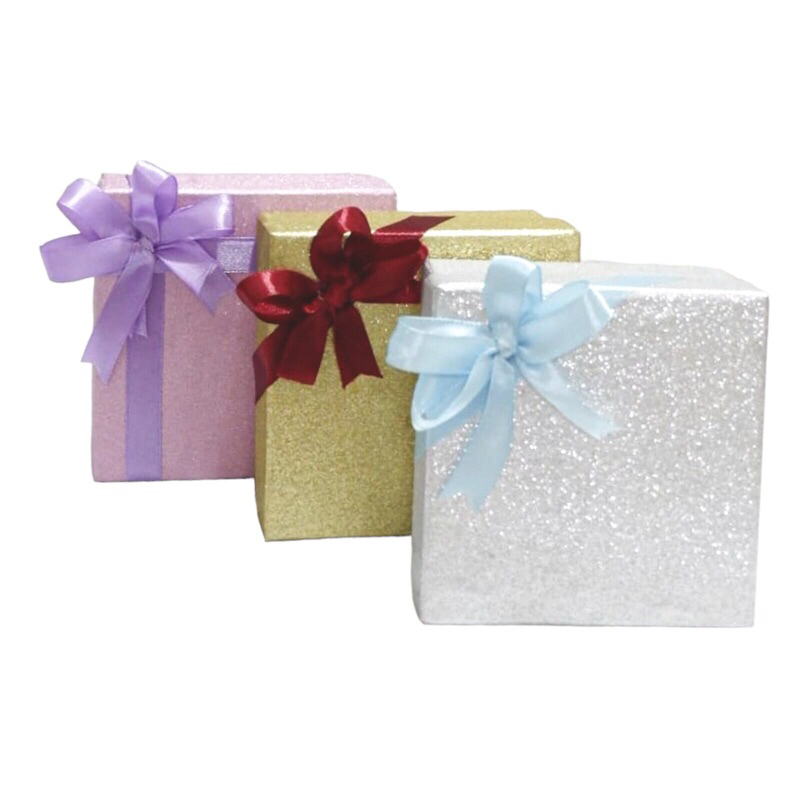 

gift box flower glitter pita/kotak kado/kotak hadiah pita/kotak hampers pita 10 x 10 x 5 cm