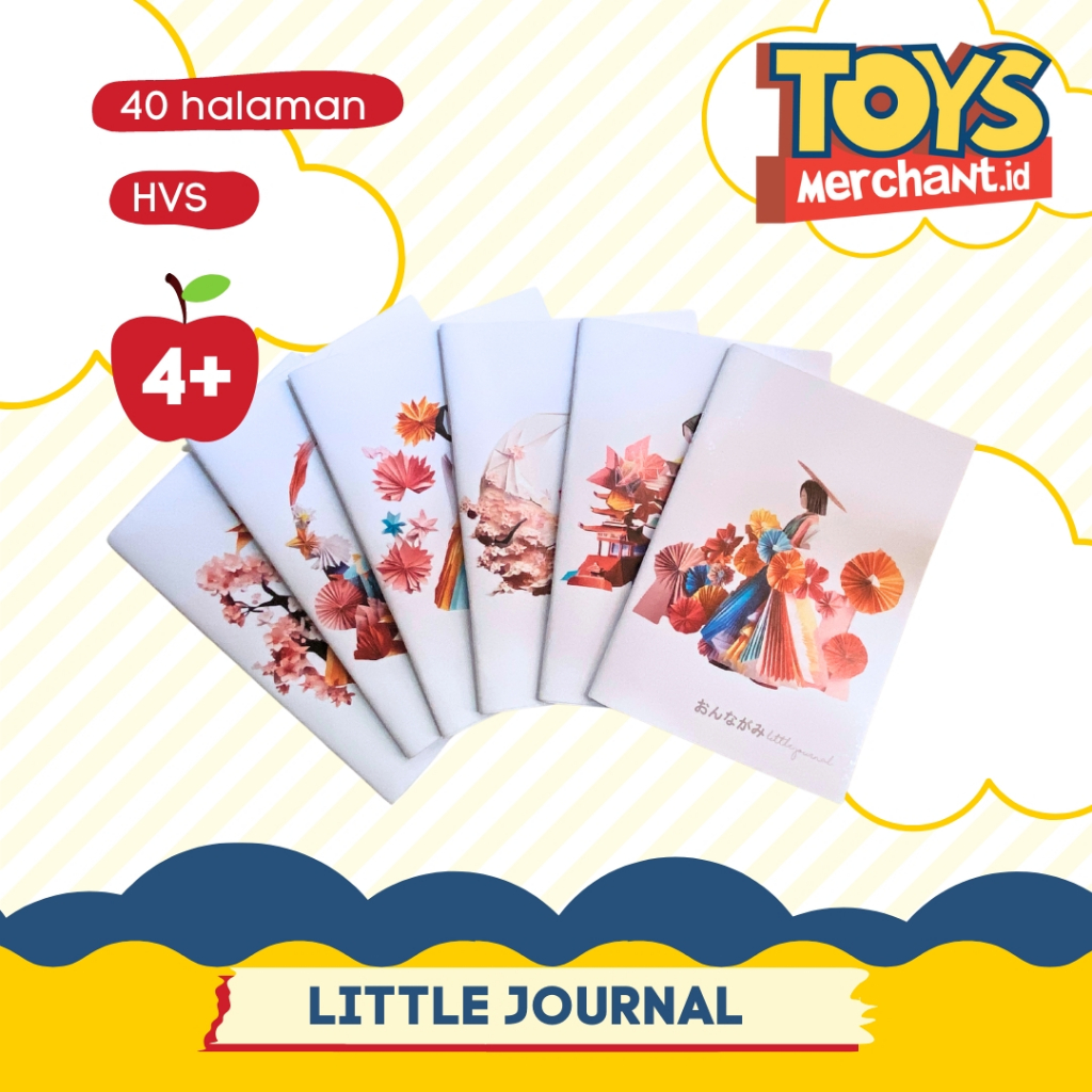 

おんながみ Onnagami Little Journal Notebook buku ± A6 HVS polos 40 lbr tebal 100 gsm