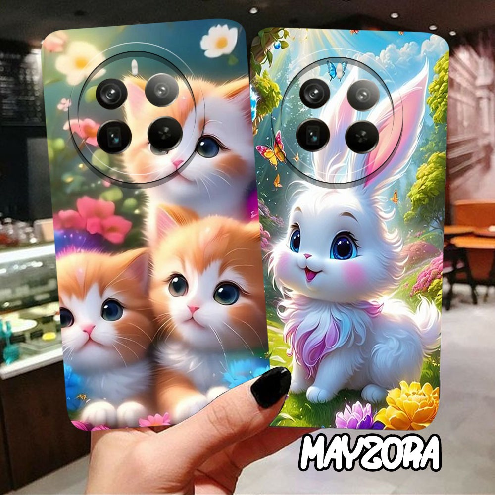 Case pro camera Realme 12 pro Terbaru 2024 -Silikon Realme 12 pro - motif KUCING - Softcase Realme 1