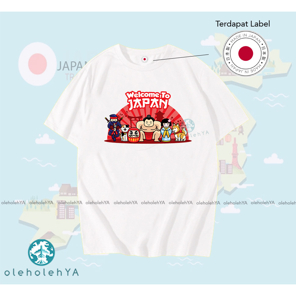 TYPE 6 JAPAN - BAJU KAOS OLEH OLEH JAPAN PREMIUM TAG LABEL JAPAN ASLI - BAJU SOUVENIR JAPAN - KAOS W