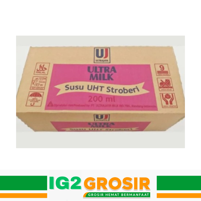

Ultra Milk Strawberry 200ml (1 Dus/ Isi 24 Pcs)