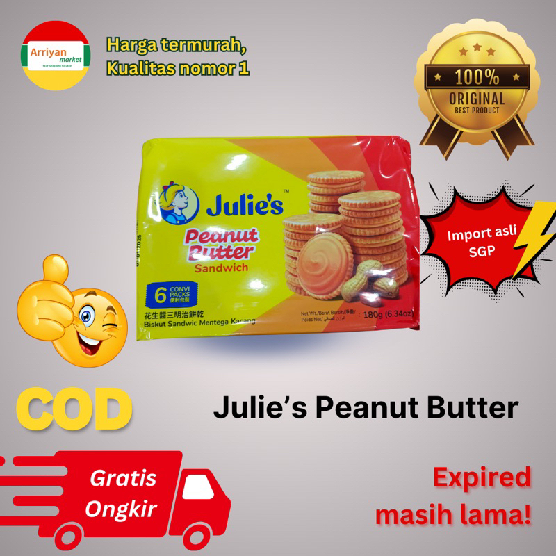 

Julies Peanut Butter 180gram Import