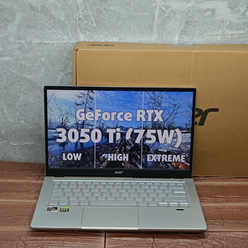 Laptop ACER SWIFT X SX14-41G AMD RYZEN 7-5800U RAM 16GB SSD 512GB RTX 3050 Ti