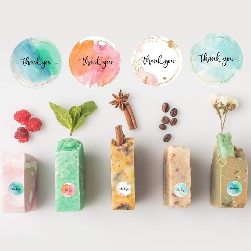 

SMS Sticker Thank You Roll Isi 500Pcs Self Adhesive Seal Label Roll Sticker Thank You 2.4Cm Stiker Ucapan Terimakasih Bu