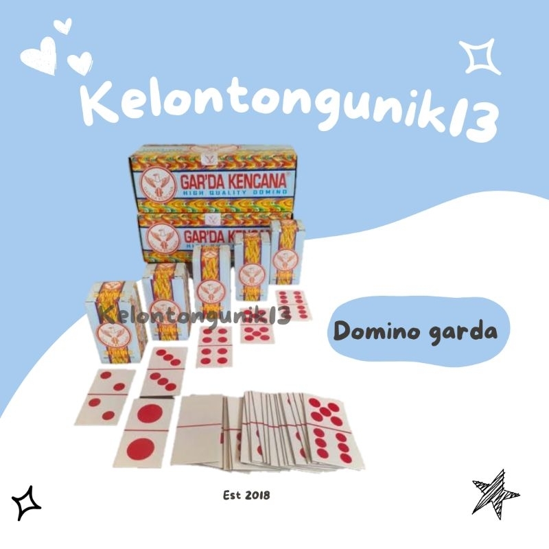 KARTU DOMINO GARDA / KARTU GAPLE / KARTU DOMINO