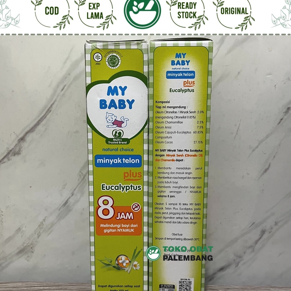 

MY BABY MINYAK TELON PLUS 15ML 8JAM MELINDUNGI BAYI DARI GIGITAN NYAMUK EUCALYPTUS MINYAK SEREH MUM TRUSTED MYBABY
