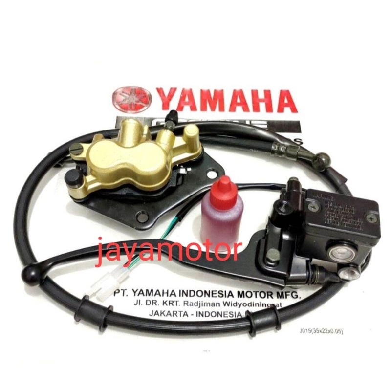 minyak rem+selang rem+master rem set+kaliper depan Yamaha byson