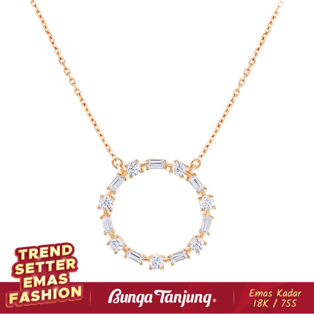 KALUNG BAGUETTE DAZZLING - SANDRA DEWI - EMAS 18K - BUNGA TANJUNG GOLD