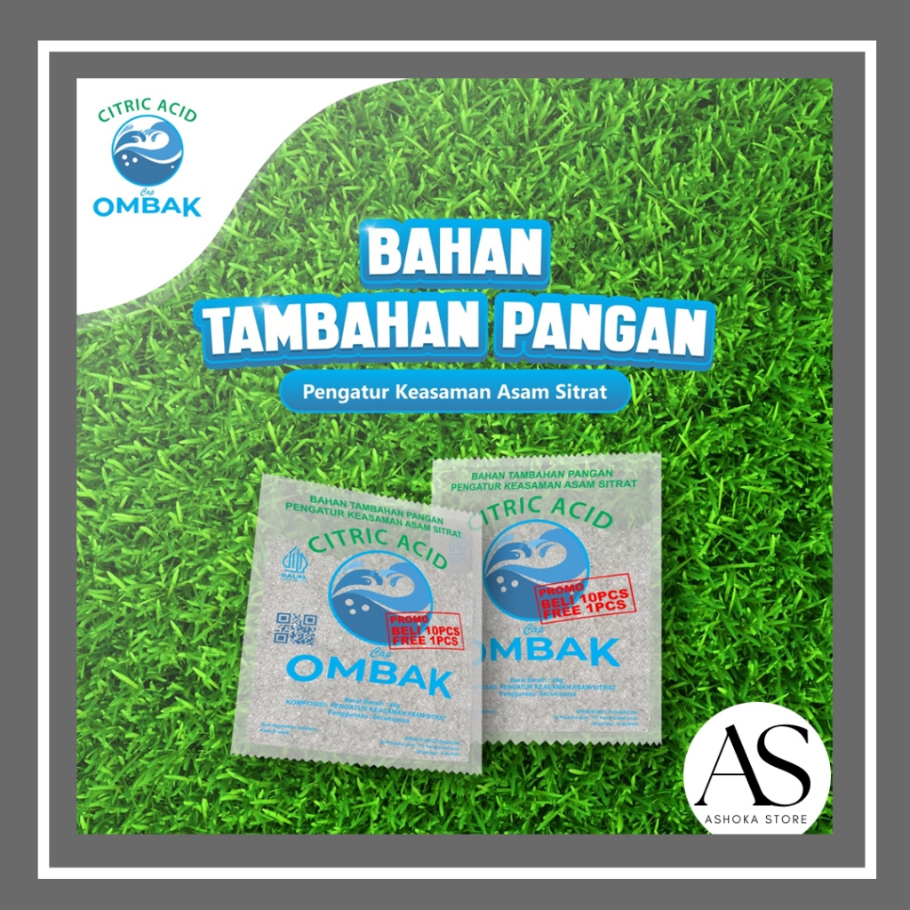 

CITRIC ACID / CITRUN / ASAM SITRAT merk OMBAK - 40Gram