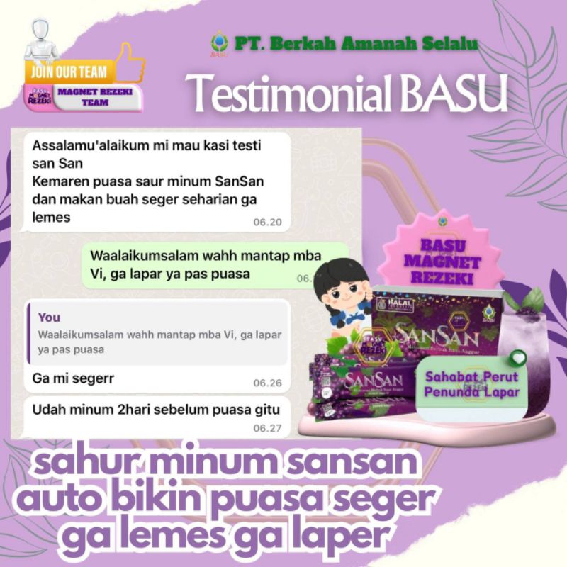 

san² minuman bercollagen dari basu