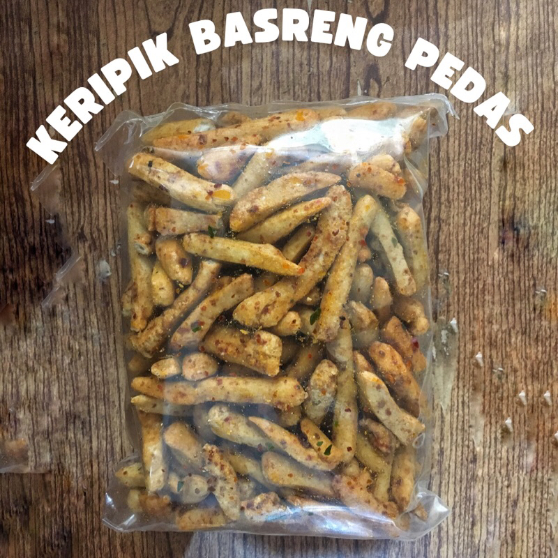 

Camilan Snack Keripik Basreng Pedas 250 gram