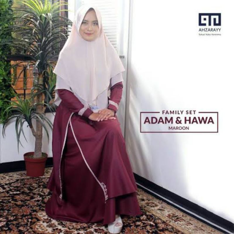 Gamis Ahzarayy Preloved • Family Set Adam Hawa (Dress Only)