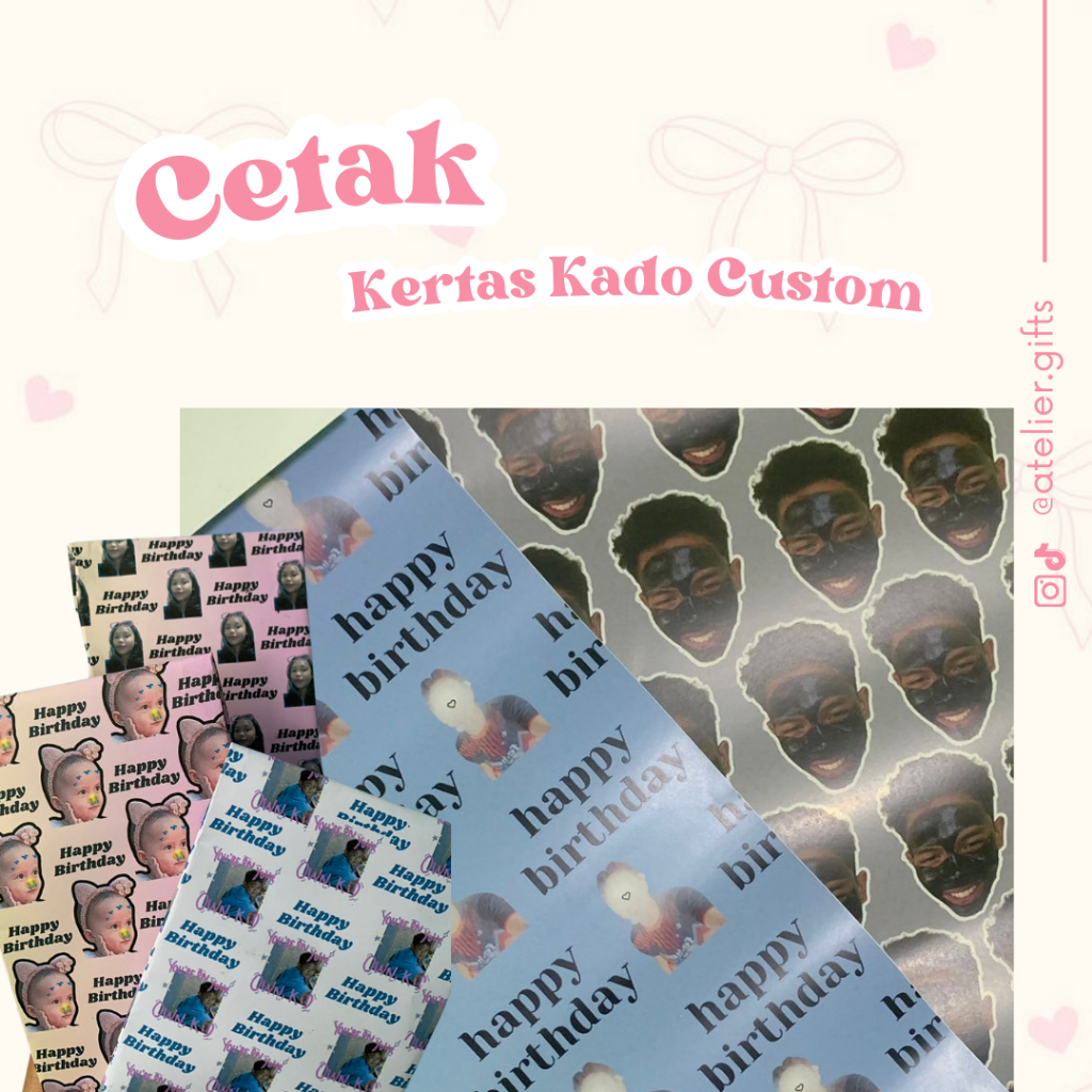 

Kertas Kado Custom Design [ Gift Anniversary / Gift Ulang Tahun / Gift dll ]