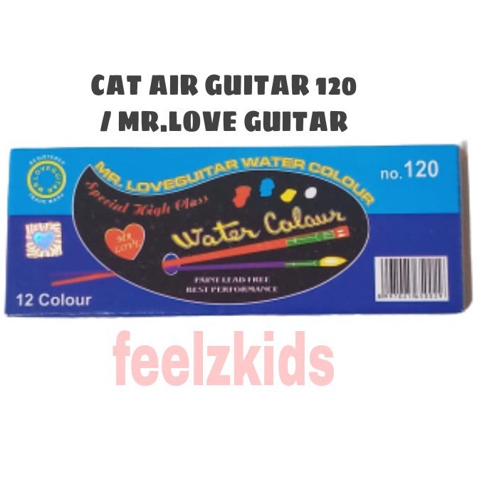 

Diskon Pemesanan 1 SET CAT AIR GUITAR 12 MR LOVE GUITAR WATER COLOR