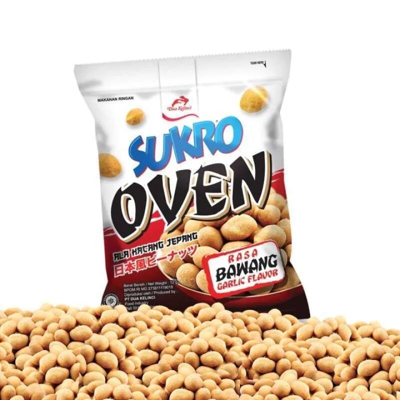 

Sukro Dua Kelinci Kacang Oven Bawang 10 Gr. Makanan Ringan Isi 10 pcs