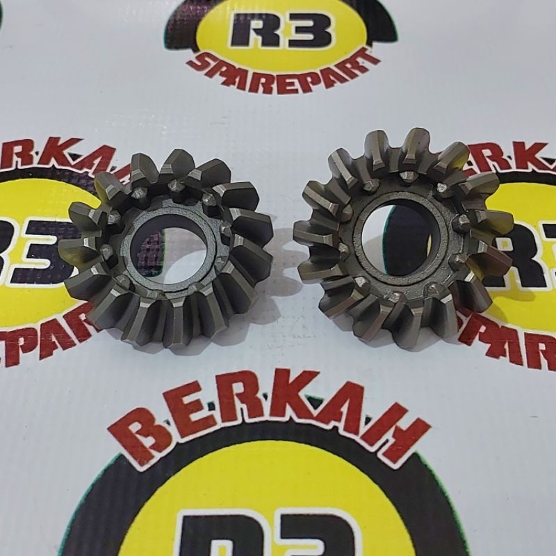 Gigi maju dan gigi mundur gearbox girbok15:10 (As 20mm) motor roda tiga -Sedia sparepart motor roda3