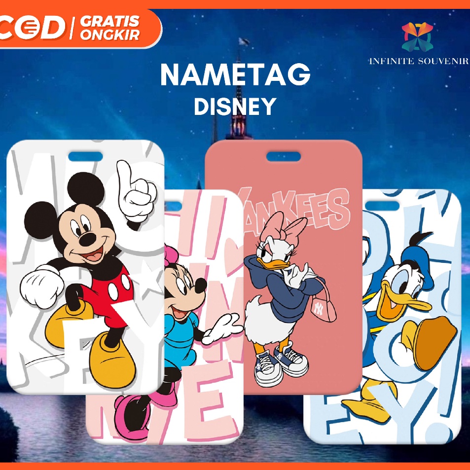 

Diskon Terpopuler N9 Nametag Disney Tanpa Tali Card Holder Micky Mouse ID Card Donald Duck Tempat Kartu