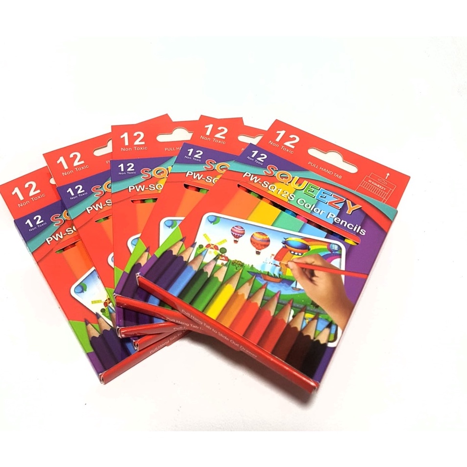 

Diskon Gembira Harga Grosir 5packs Pensil warna Color Pencils GRAMATA SQUEEZY GT1235