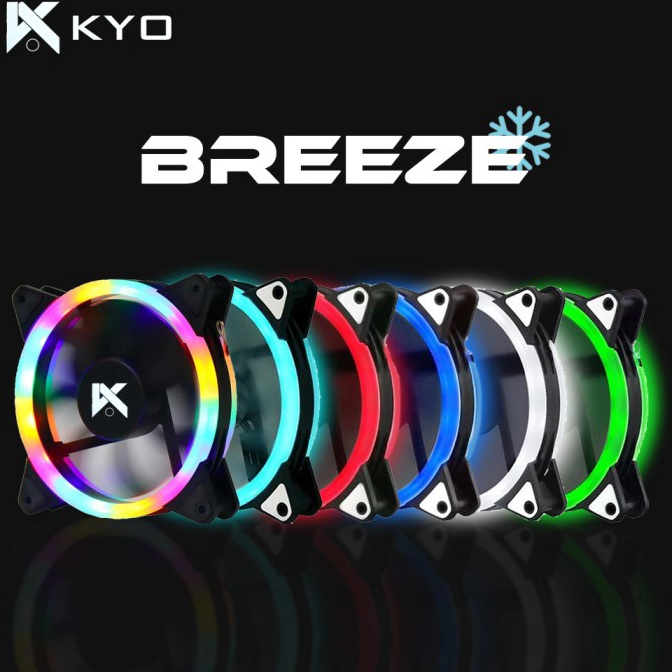 KODE F3L2 FAN RGB KYO BREEZE 12CM  FAN CASING RGB  FAN CASING RGB  FAN LAMPU
