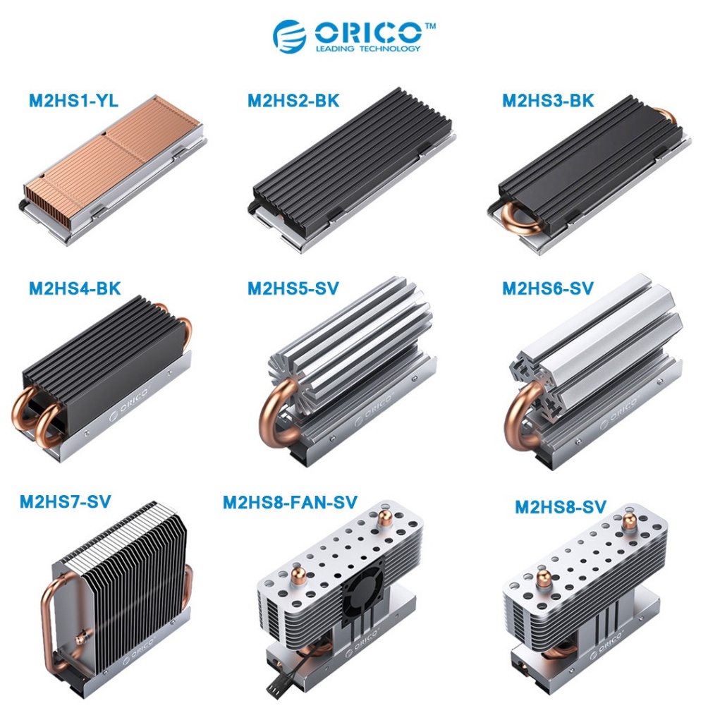 KODE P5R4 ORICO Heatsink M2 NGFF M2 NVME SSD Aluminium  M2HS Series