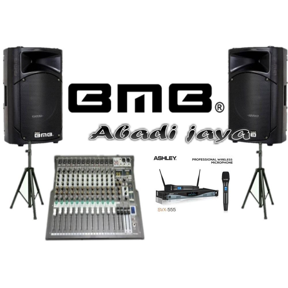 paket live music sound system bmb 15 inch svx555 profx12