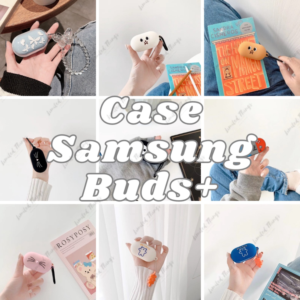 KODE B8F6 HANYA SOFT CASE Samsung Galaxy Buds Plus  Buds 219 Case Kartun Emo Game Lucu Character Heart Polos Putih