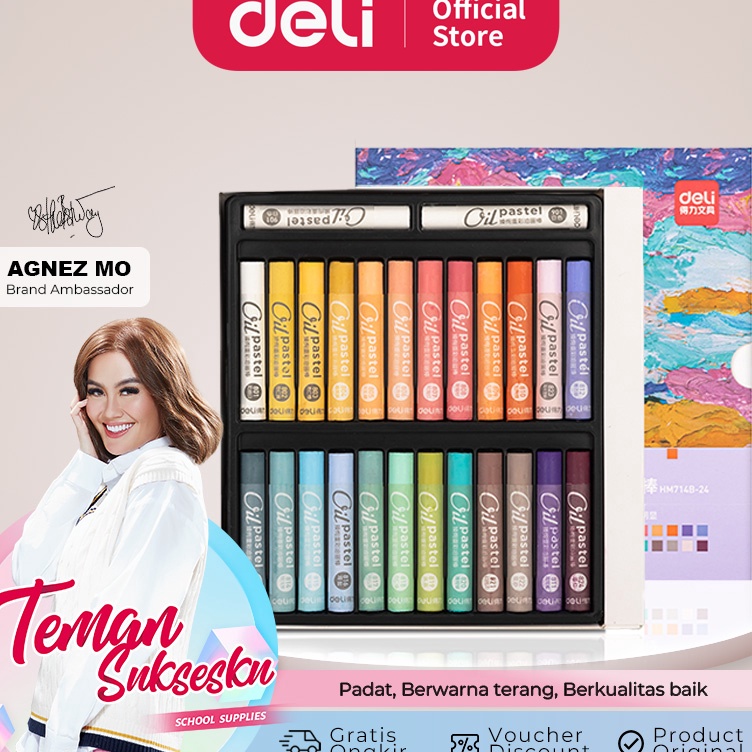 

Diskon Terbaik Deli Oil Pastel Krayon Minyak Warna Terang HM714B