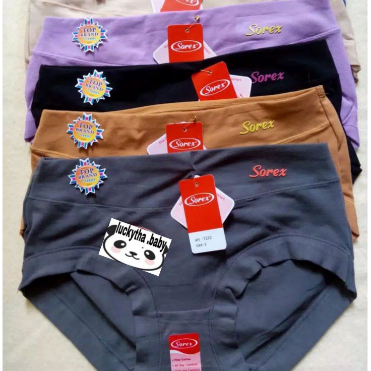 Diskon 6pcs cd sorex 1232 MLELQL  CD WANITA SOREX  CElana dalam sorex 1232  underwear sorex