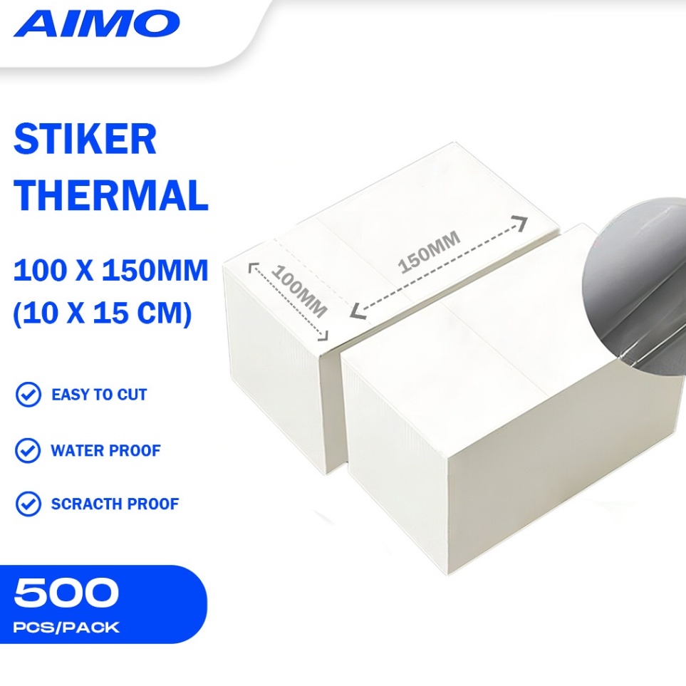 

Paling Popular AIMO Thermal Paper 1 X 15mm1x15 cm Lipat Roll BARCODE A6 THERMAL 5pcs