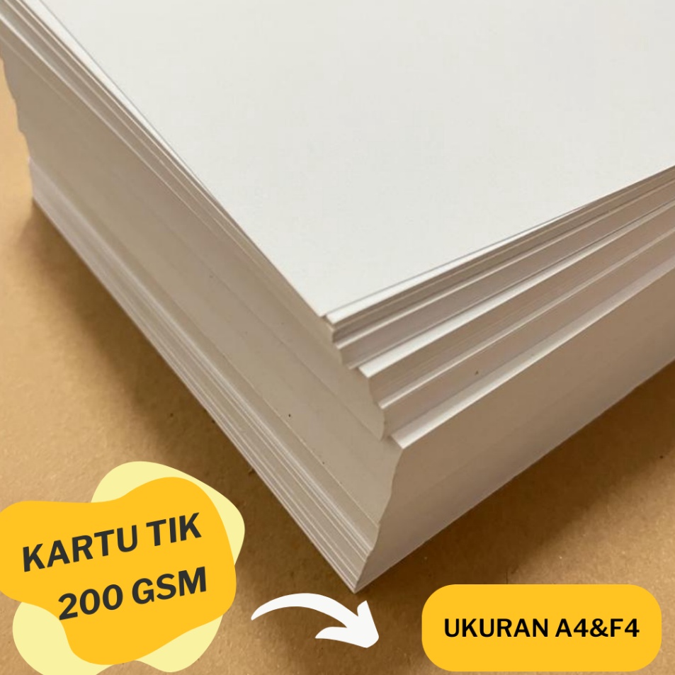 

Isi 5 lembarKartu Tik Kes Tik Karton Tik Brief Card BC 2 Gsm A4 F4