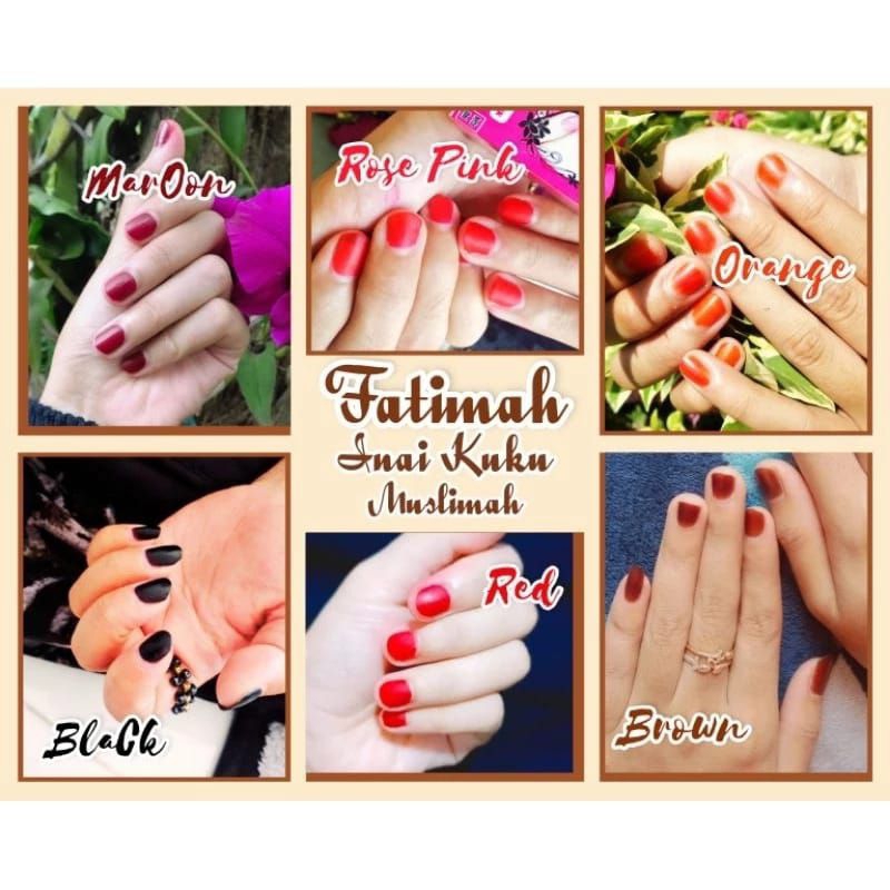 Inai Kuku Fatimah Muslimah/Pacar kuku Muslimah/Inai kuku Muslimah