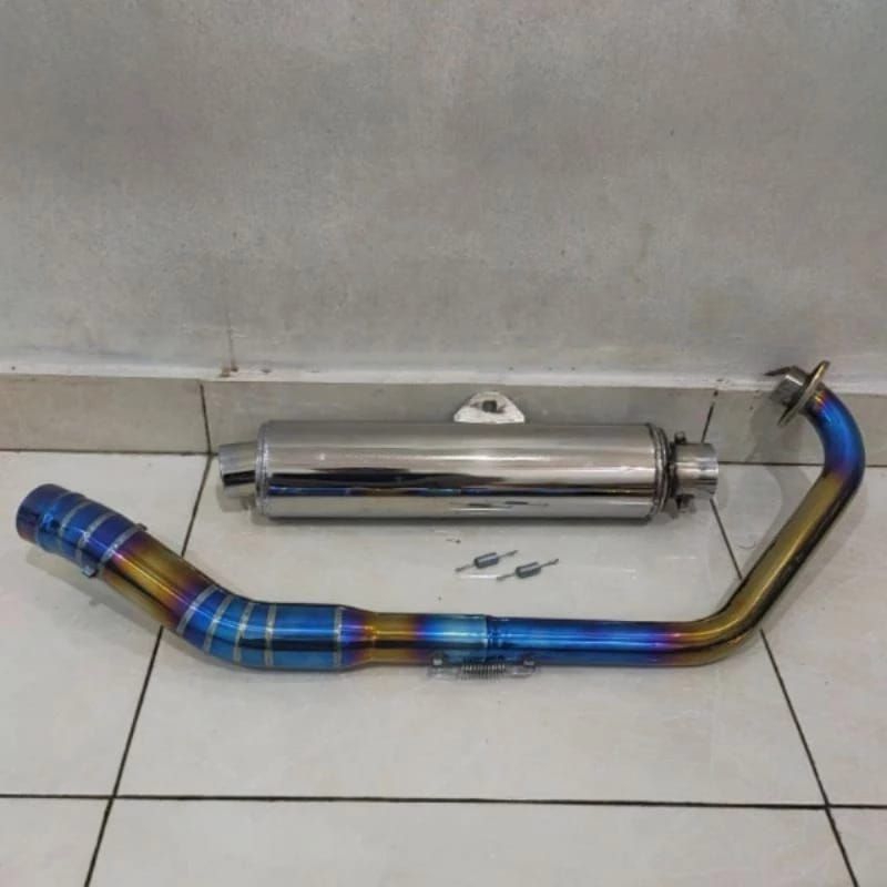 knalpot satria Fu standar atau ckd cbu Thailand leher blu pnp Suzuki Satria Fu