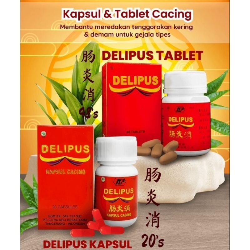 Kapsul cacing Delipus /Obat Tipes