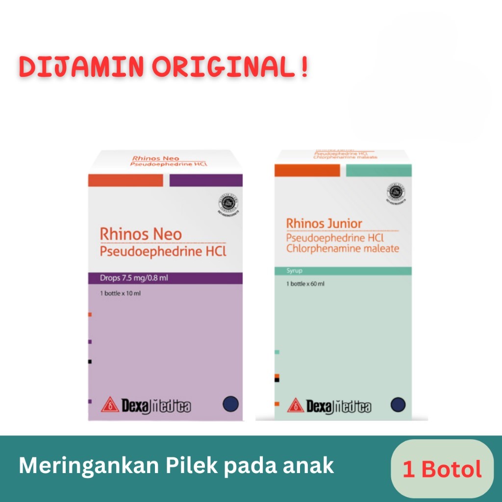 Rhinos Neo Drop/Rhinos Junior Sirup Obat Pilek Anak