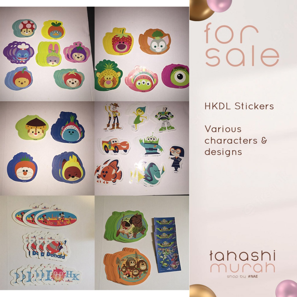 

Stiker HKDL Disneyland Disney asli original 100%