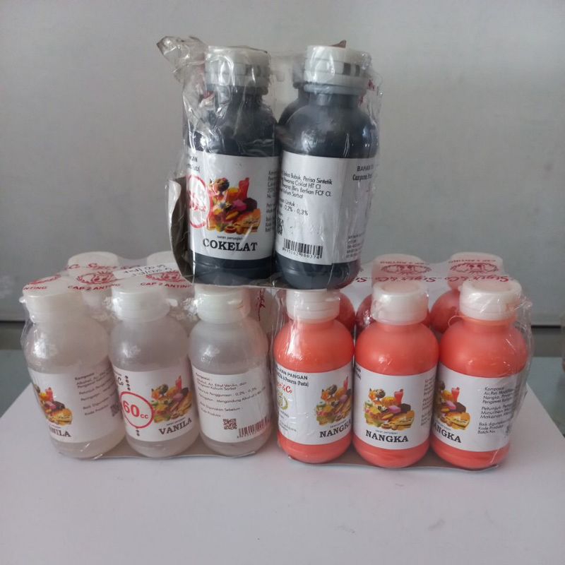

Perisa dan Pewarna cap 2 Anting 60ml
