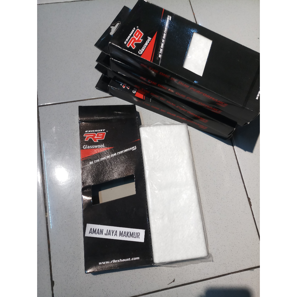 glasswool glasswol gasbul gaspul knalpot r9 original