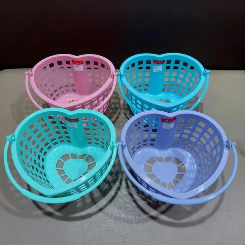 KERANJANG SABUN LOVE VIOLA HONEY / KERANJANG PLASTIK KECIL / KERANJANG BUAH & SAYUR