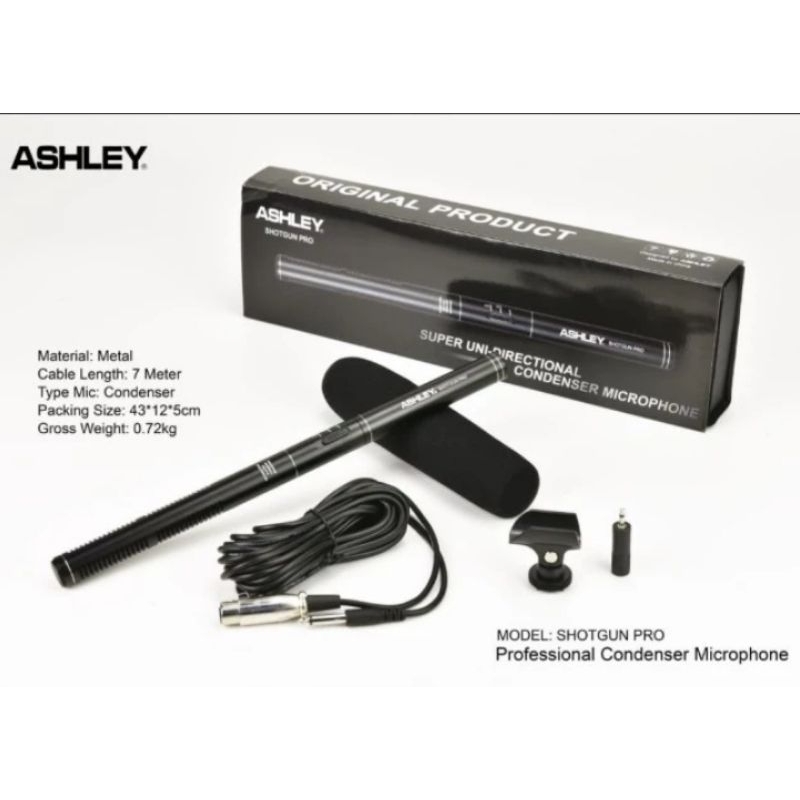 MIC ASHLEY SHOTGUN PRRO Shotgun/ telescopic Microphone