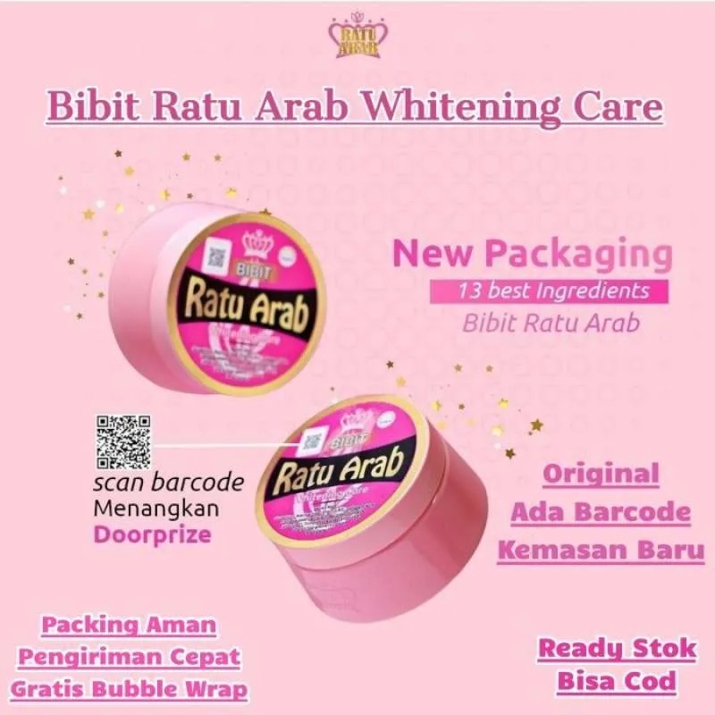 Handbody Bibit  Ratu Arab Original BPOM Lotion Pemutih Kulit Permanen