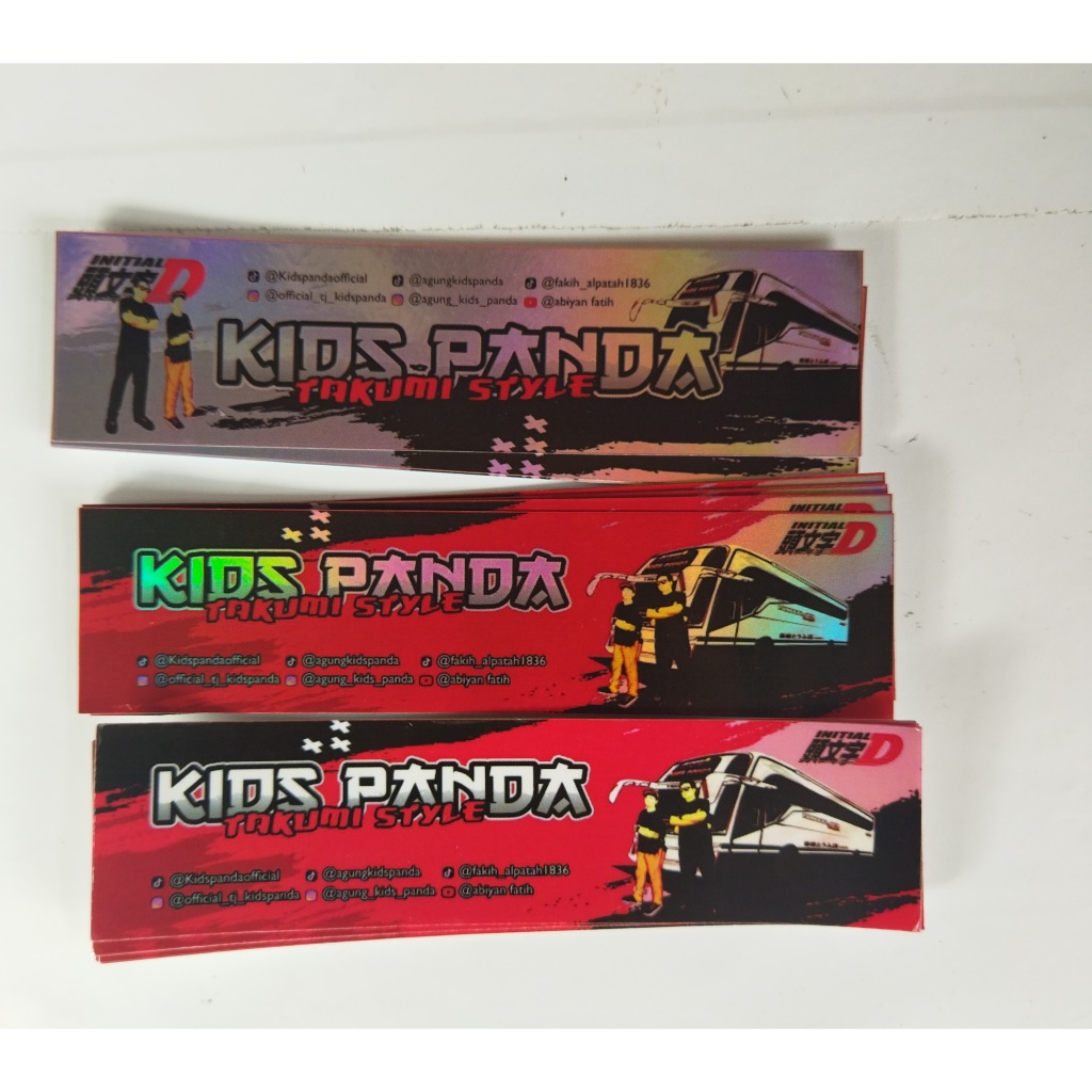 

STIKER BIS KID PANDA JET BUS ORI PO