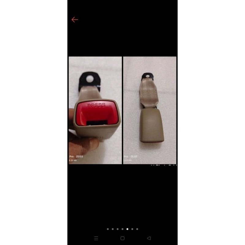 colokan safety belt jok tengah innova ori