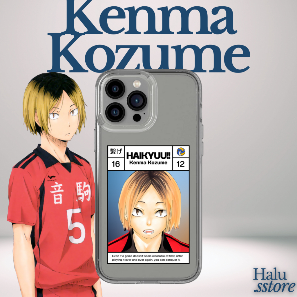 Case HP Custom Haikyuu Kenma Kozume | Bisa Ganti Karakter / Anime Lain