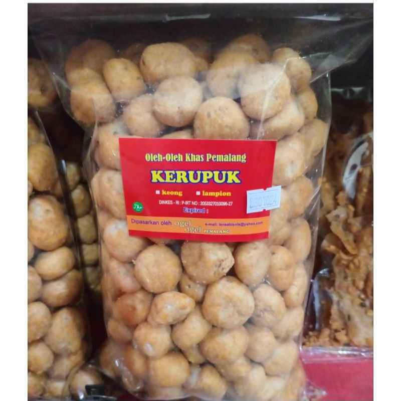 

kerupuk keong ukuran besar