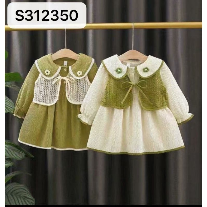 Dress Anak Perempuan Dress Pesta Rompi Rajut Usia Baby - 4 Tahun - Forkidsseries